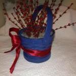 Basket, Blue And Red Berry